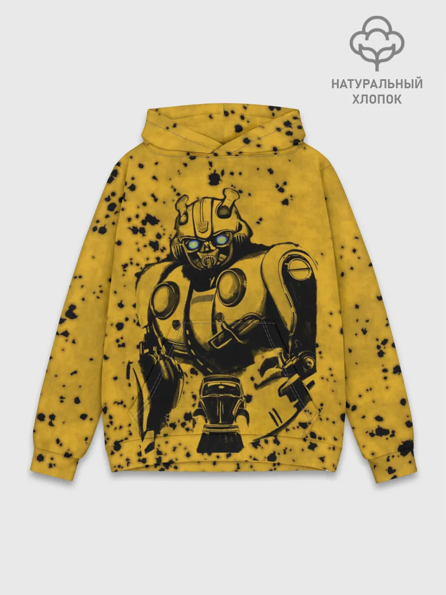 Худи мужской база хлопок / Bumblebee