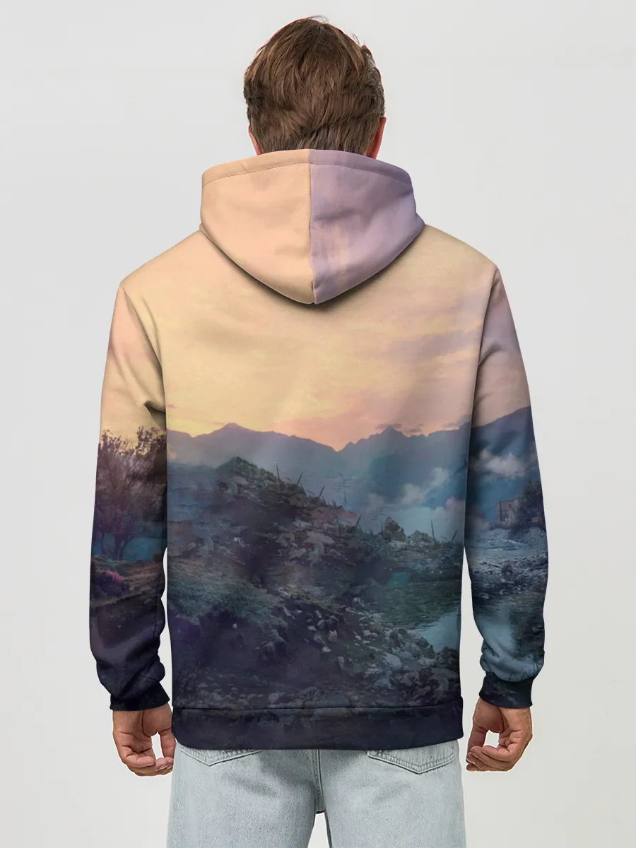 Худи мужской база хлопок / Танки