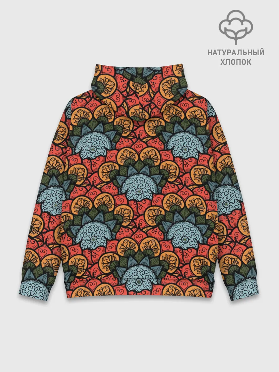 Худи мужской база хлопок / Узоры Бохо