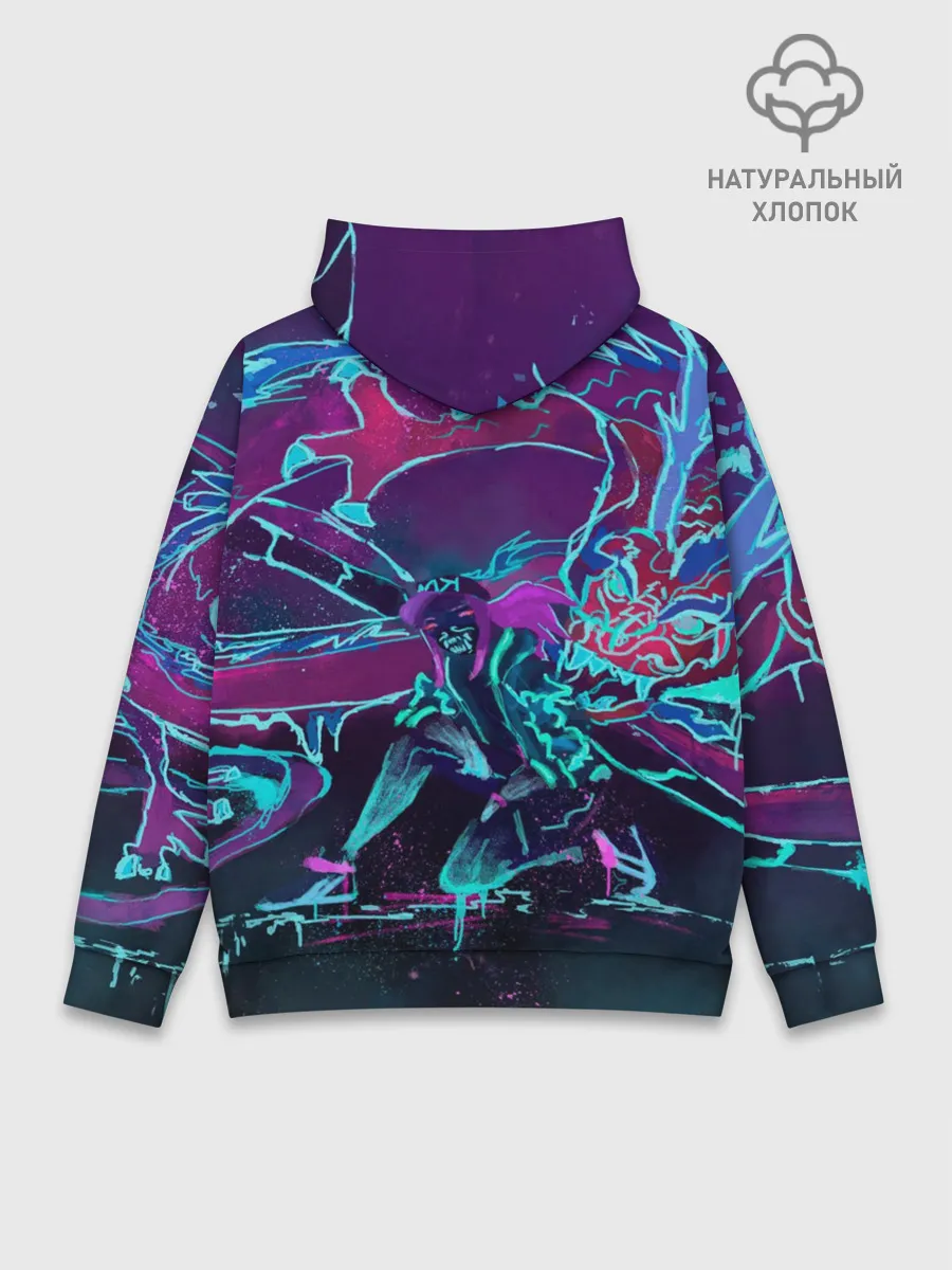 Худи мужской база хлопок / lol kda akali