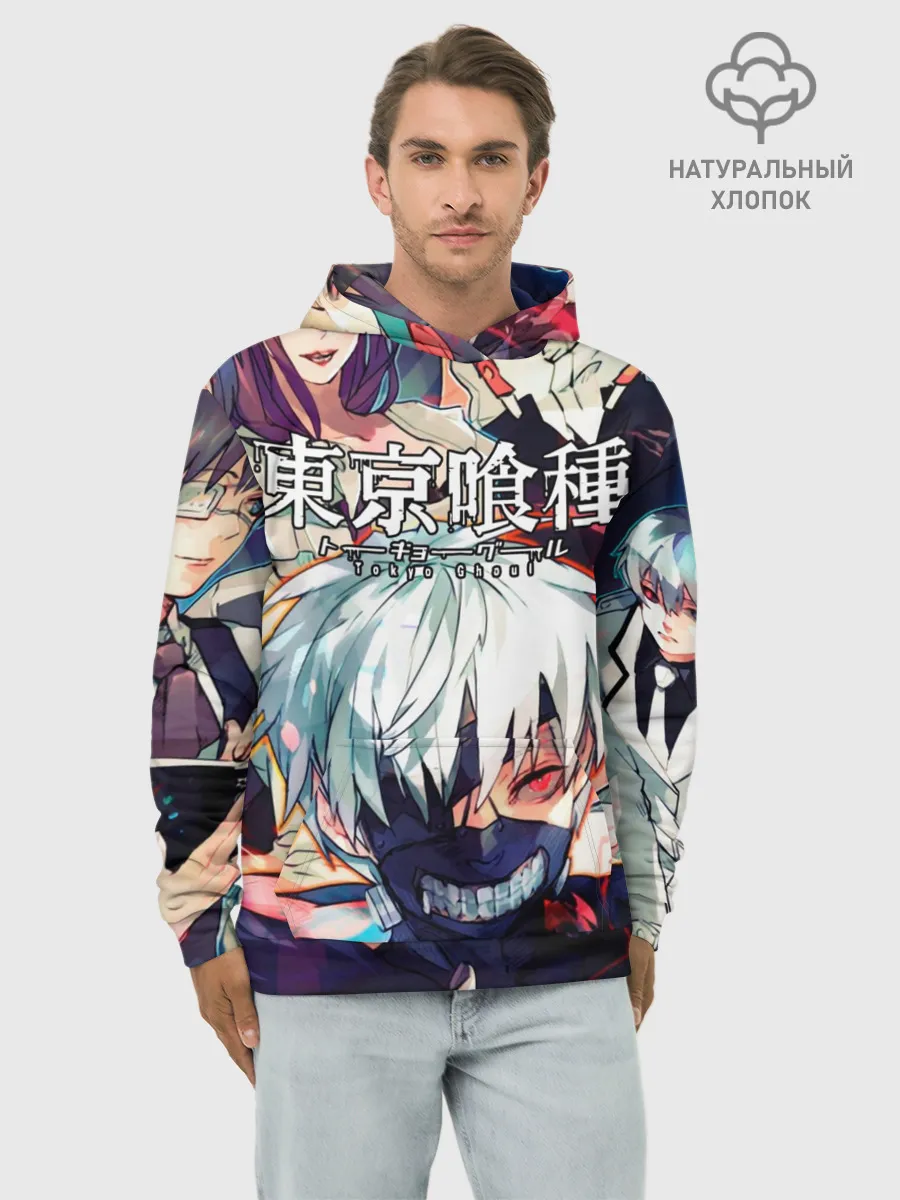 Худи мужской база хлопок / Tokyo Ghoul