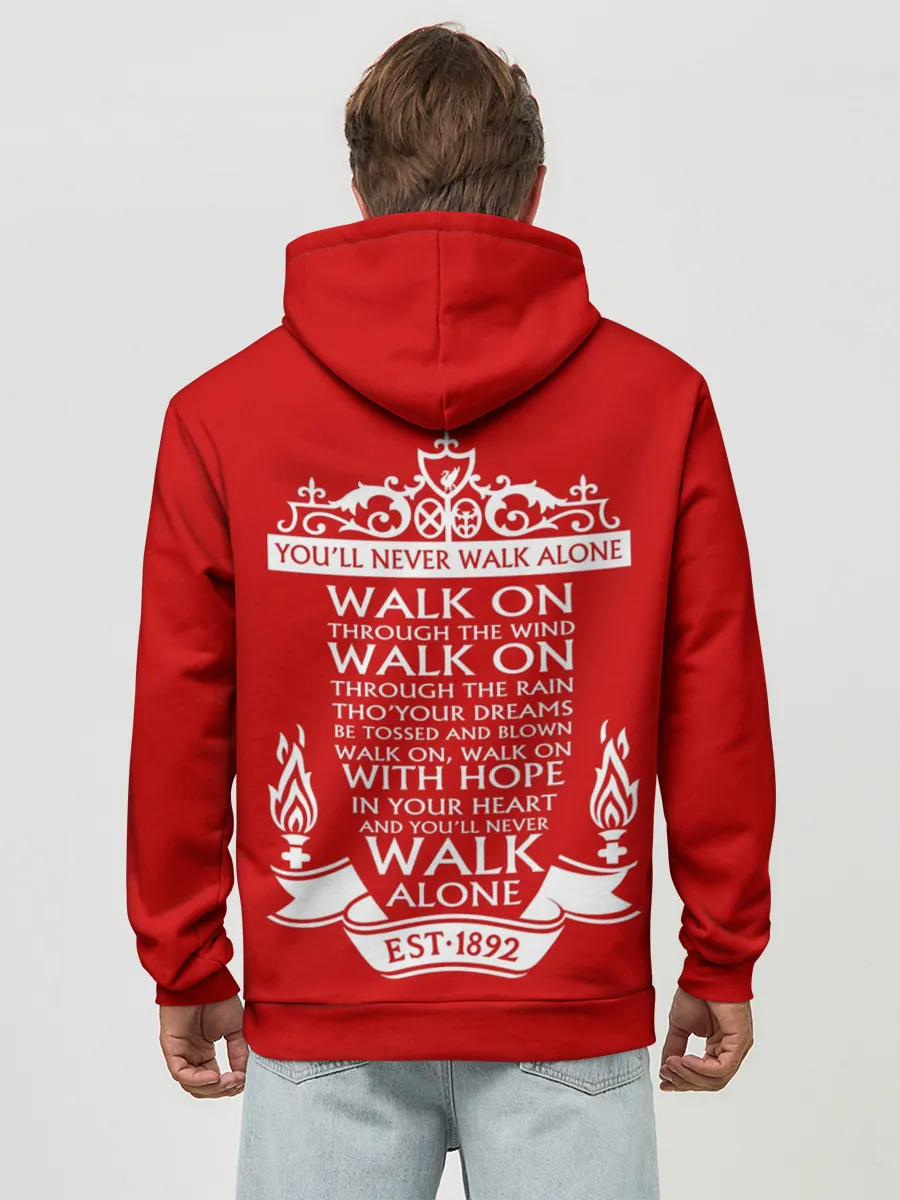 Худи мужской база хлопок / Ливерпуль