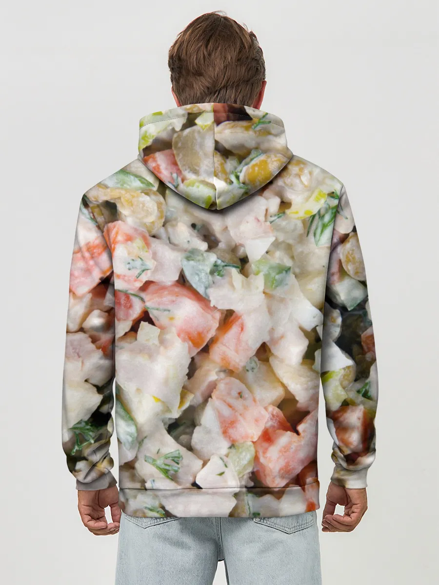 Худи мужской база хлопок / Оливье