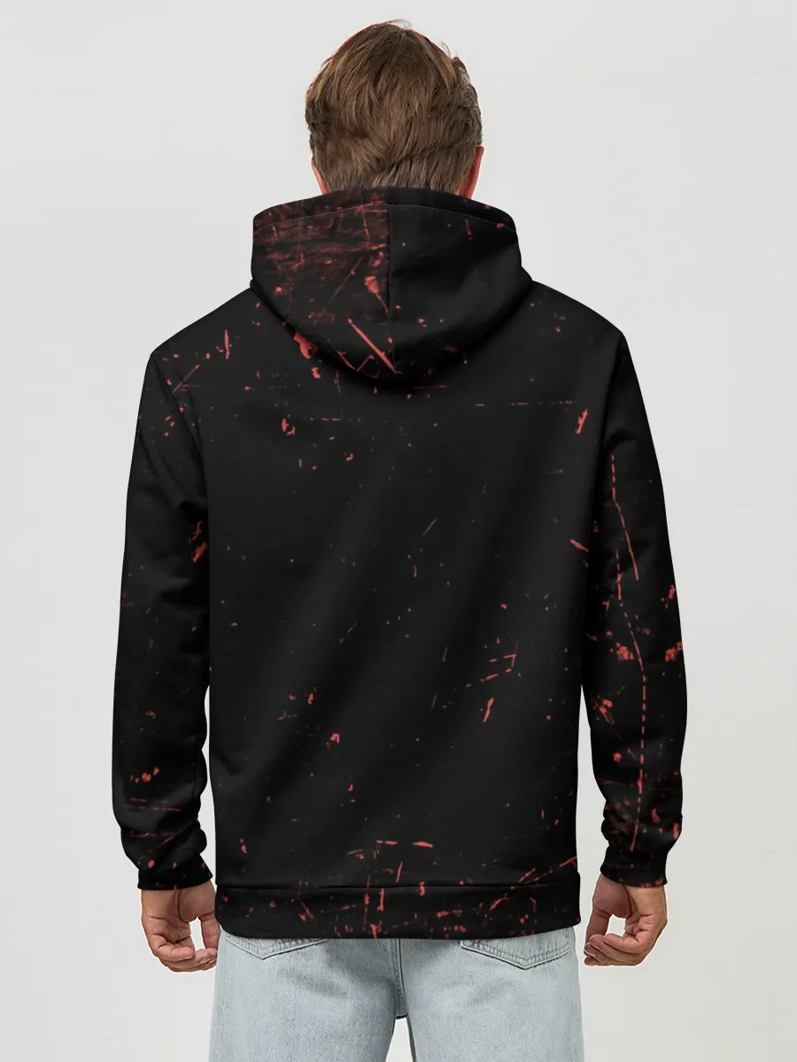 Худи мужской база хлопок / TOP - Skeleton Clique