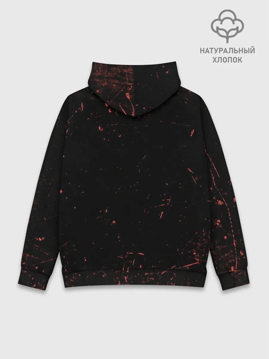 Худи мужской база хлопок / TOP - Skeleton Clique