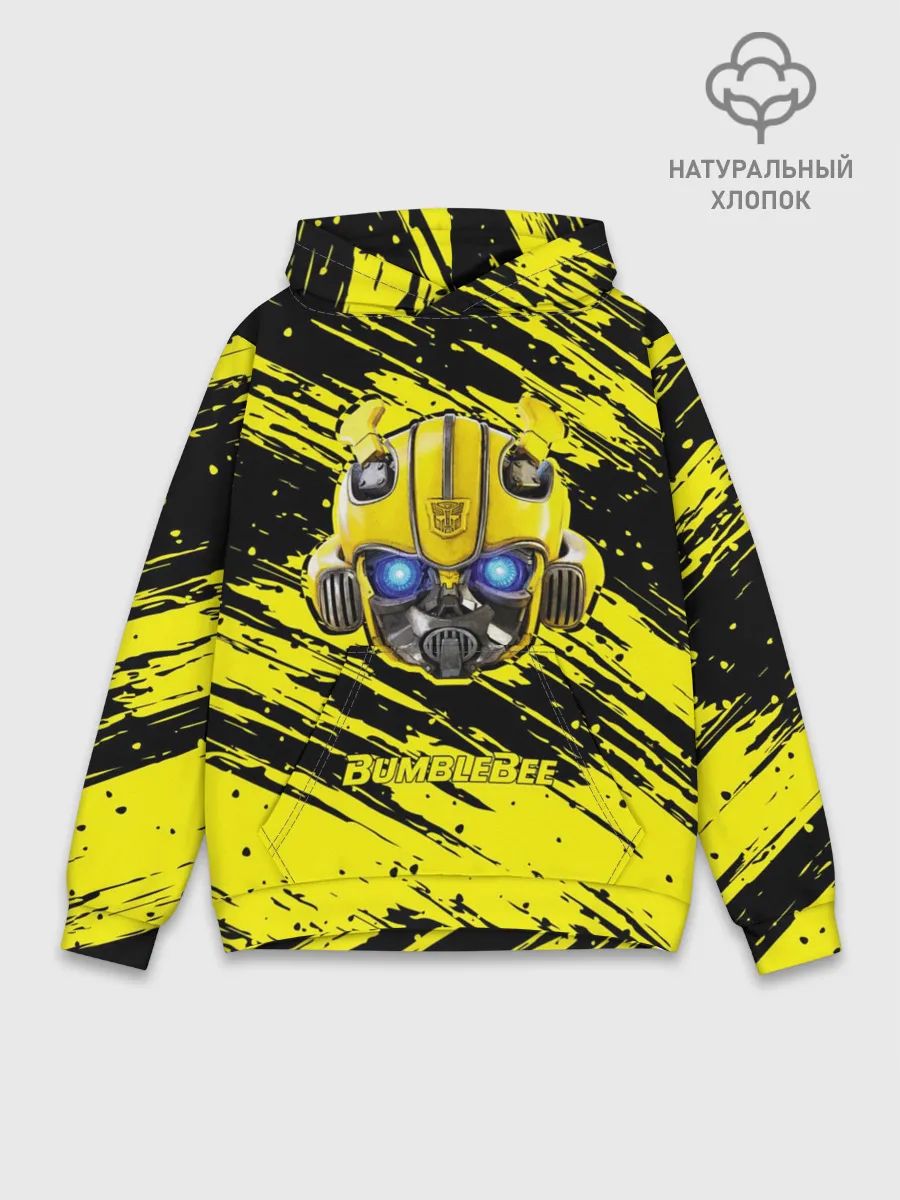 Худи мужской база хлопок / Bumblebee