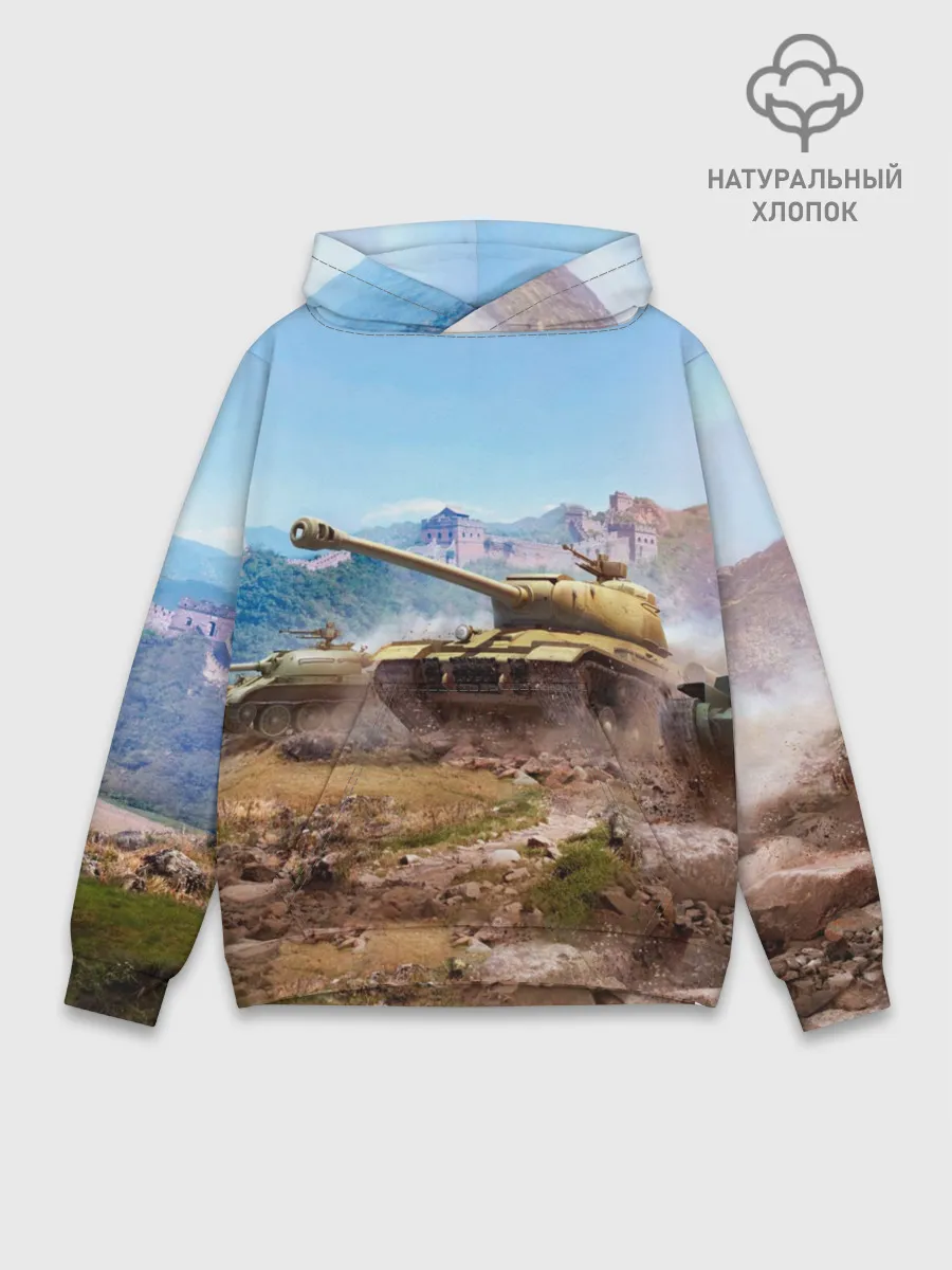 Худи мужской база хлопок / Танки