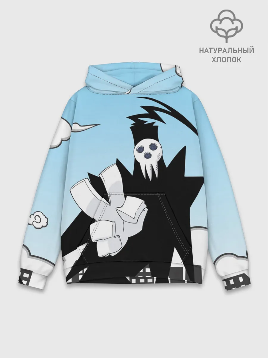 Худи мужской база хлопок / Soul Eater - Shinigami
