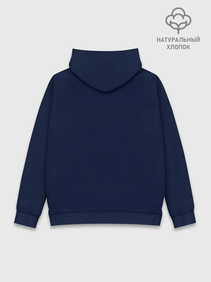 Худи мужской база хлопок / Кислотный осьминожка