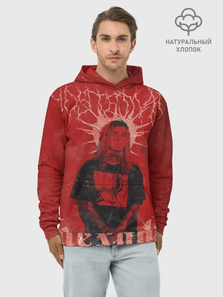 Худи мужской база хлопок / Ghostemane Hexada