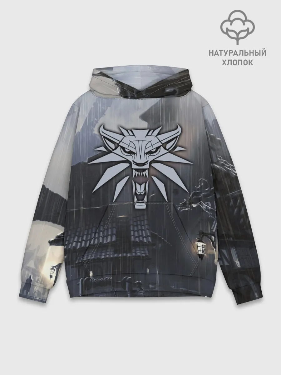 Худи мужской база хлопок / The Witcher 3: Wild Hunt