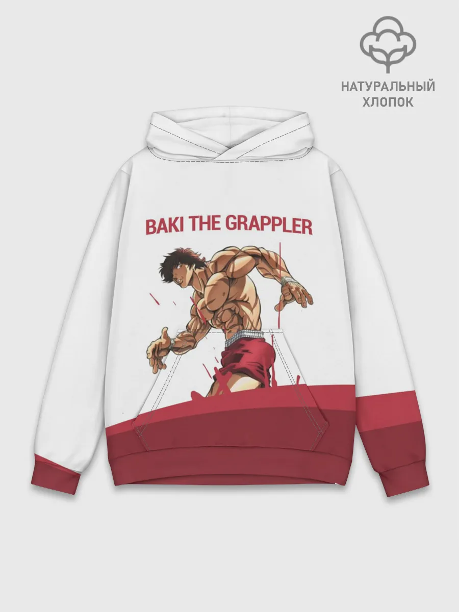 Худи мужской база хлопок / Боец Баки