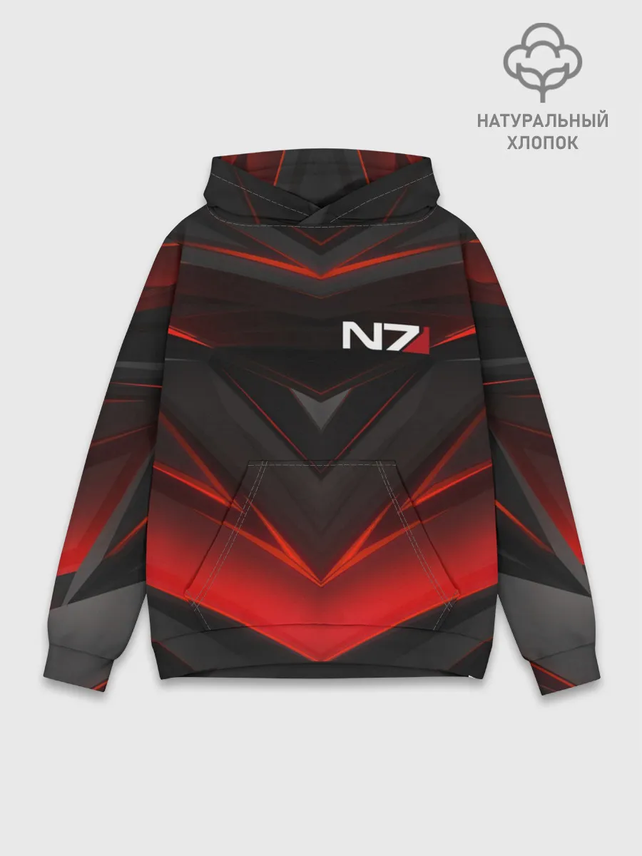 Худи мужской база хлопок / MASS EFFECT N7