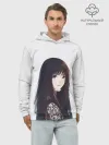 Худи мужской база хлопок / Красивая аниме девушка