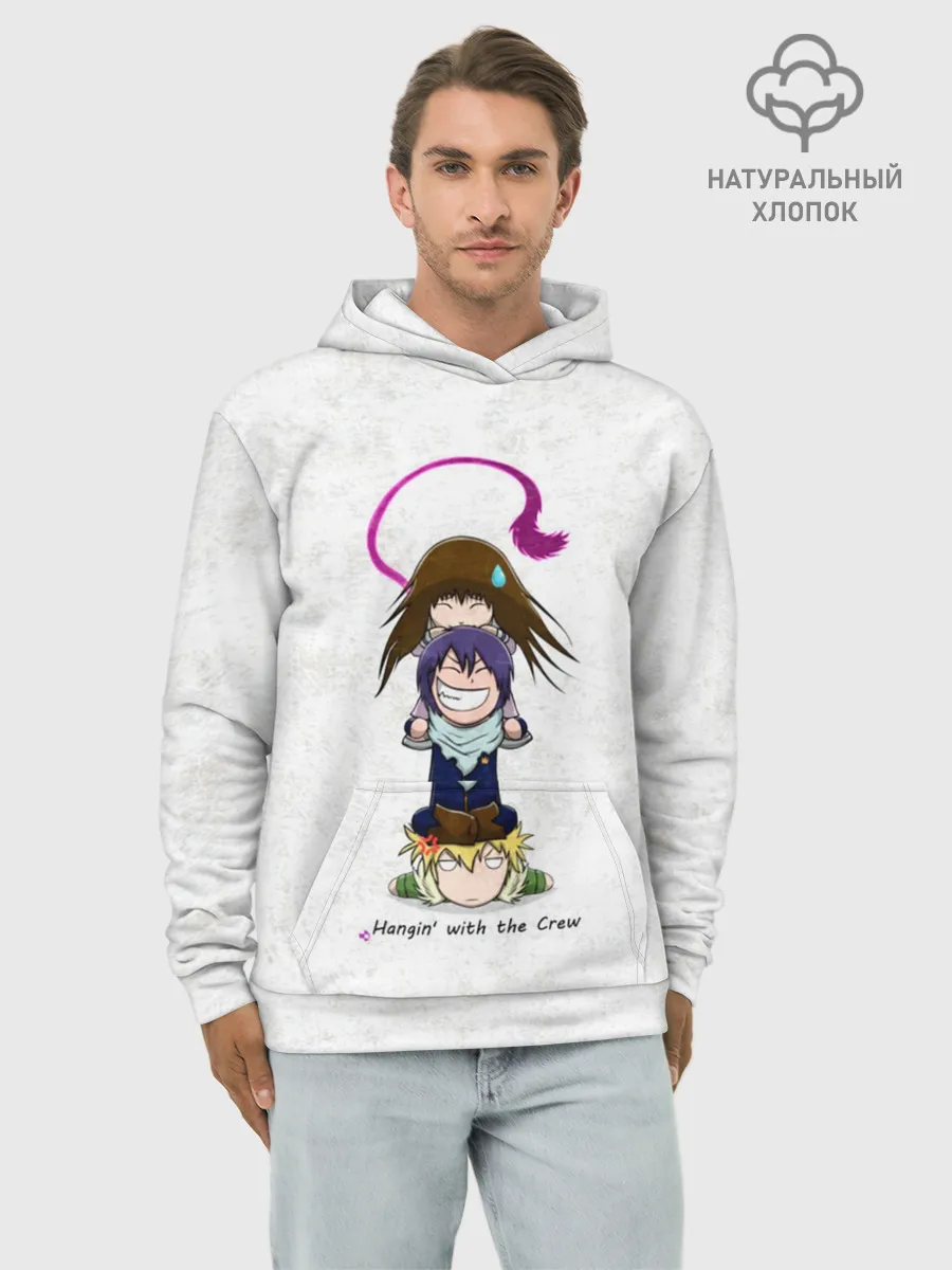 Худи мужской база хлопок / Милашные Ято, Юкинэ и Хиёри