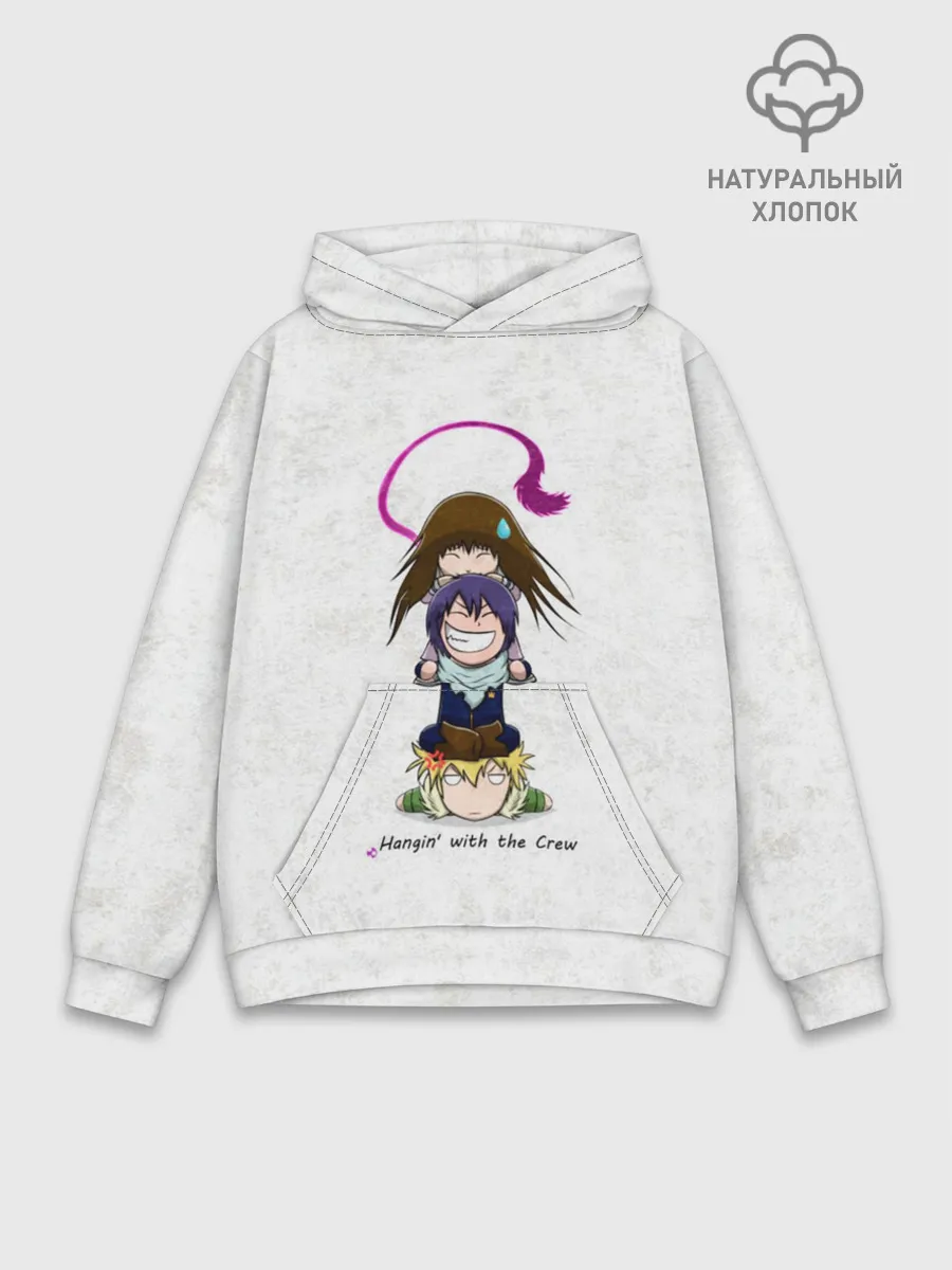 Худи мужской база хлопок / Милашные Ято, Юкинэ и Хиёри