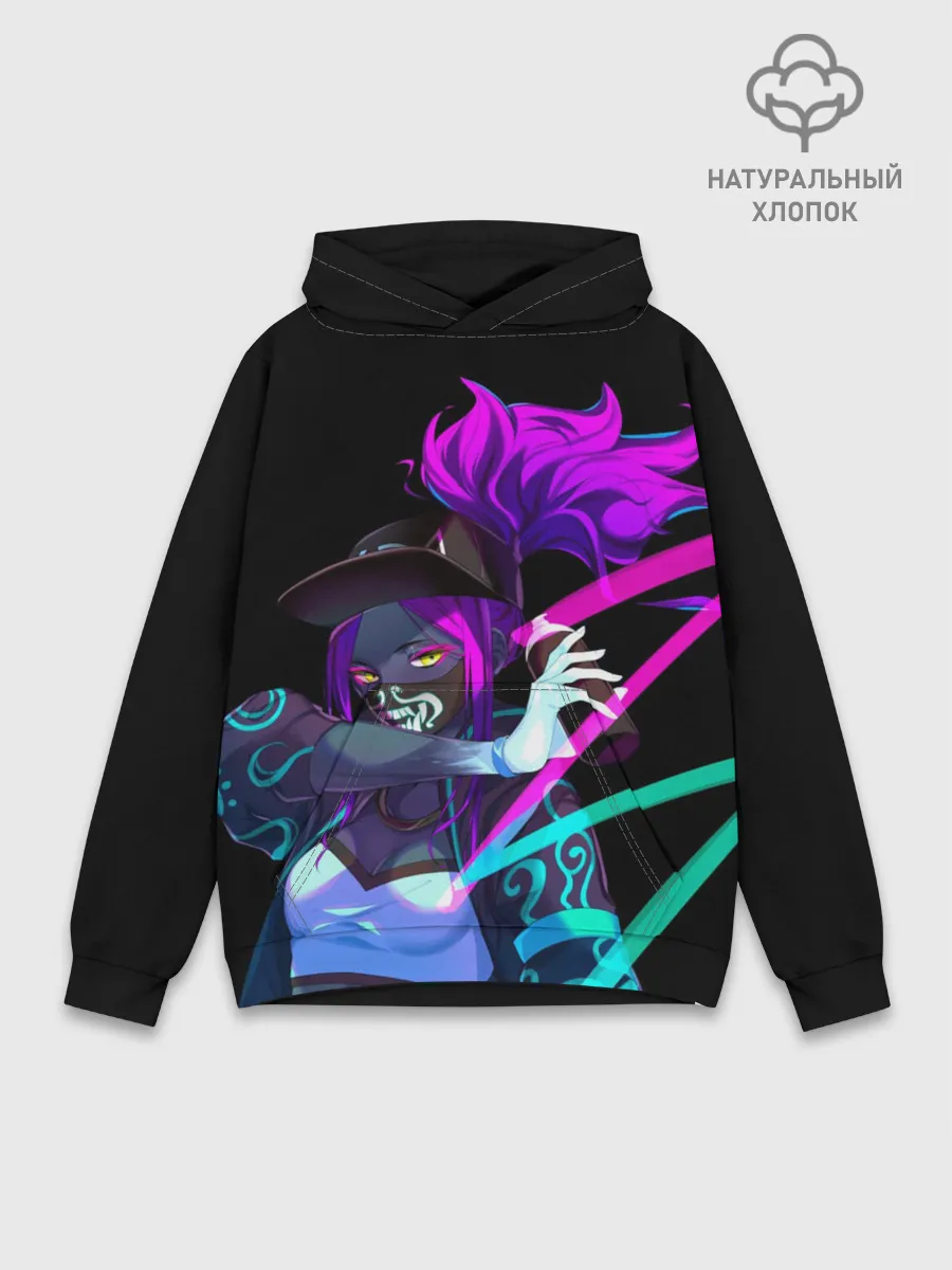 Худи мужской база хлопок / KDA. Akali