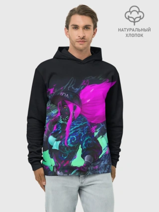 Худи мужской база хлопок / KDA. Akali