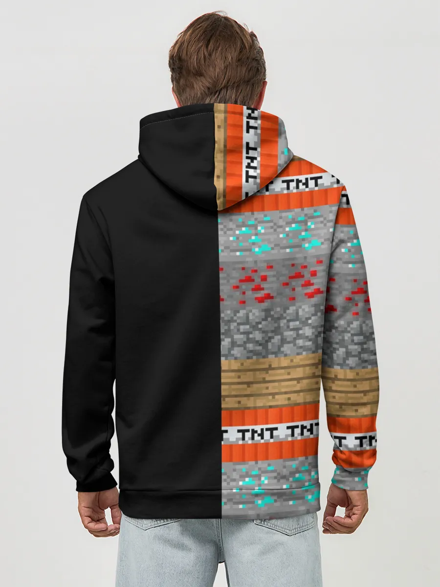 Худи мужской база хлопок / Minecraft