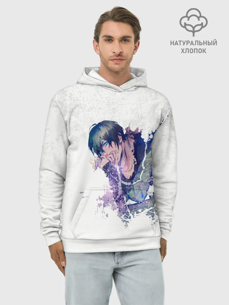 Худи мужской база хлопок / Романтичный Ято. БЕЗДОМНЫЙ БОГ