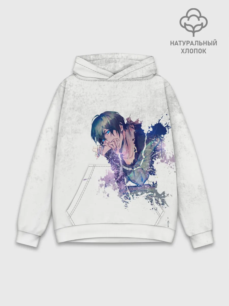 Худи мужской база хлопок / Романтичный Ято. БЕЗДОМНЫЙ БОГ