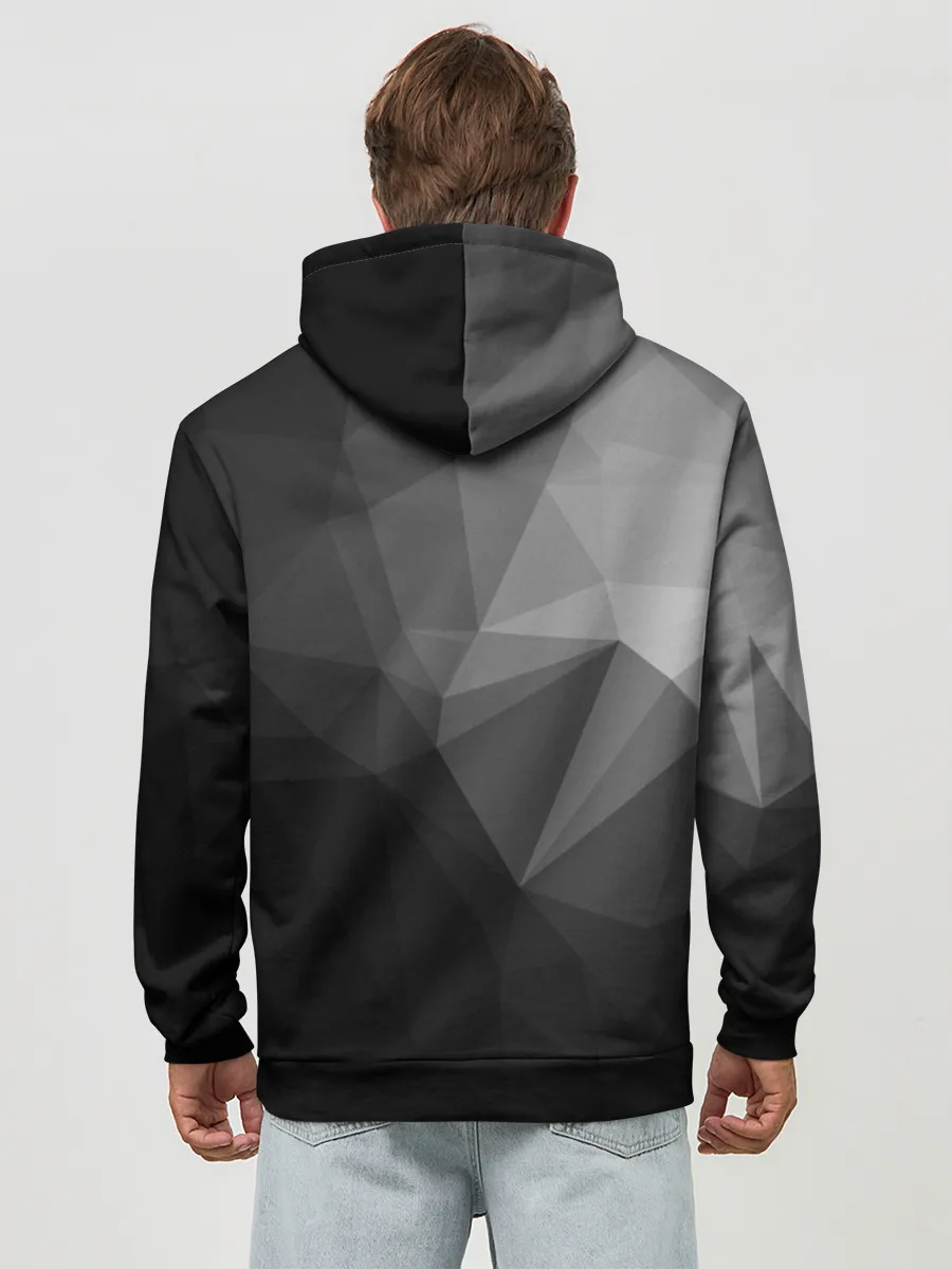 Худи мужской база хлопок / Poly Abstract