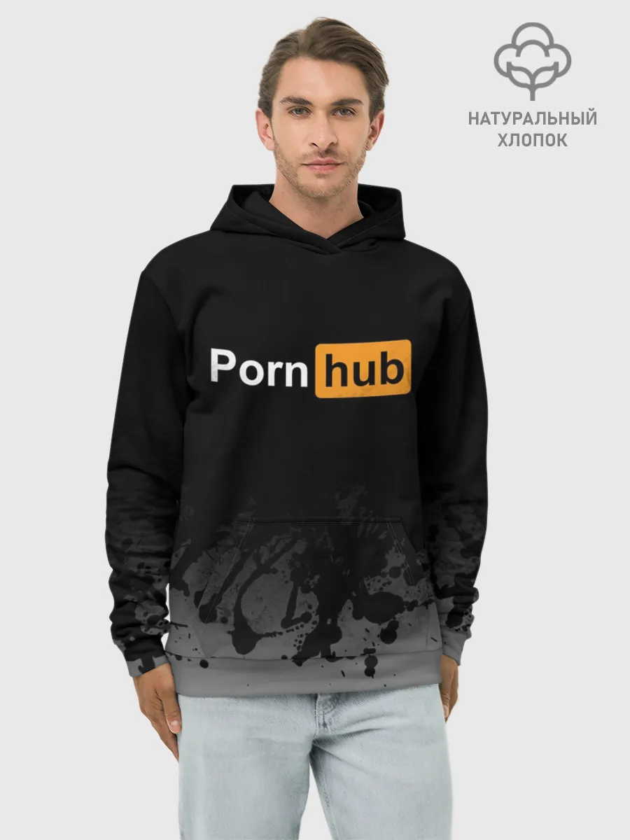 Худи мужской база хлопок / Pornhub