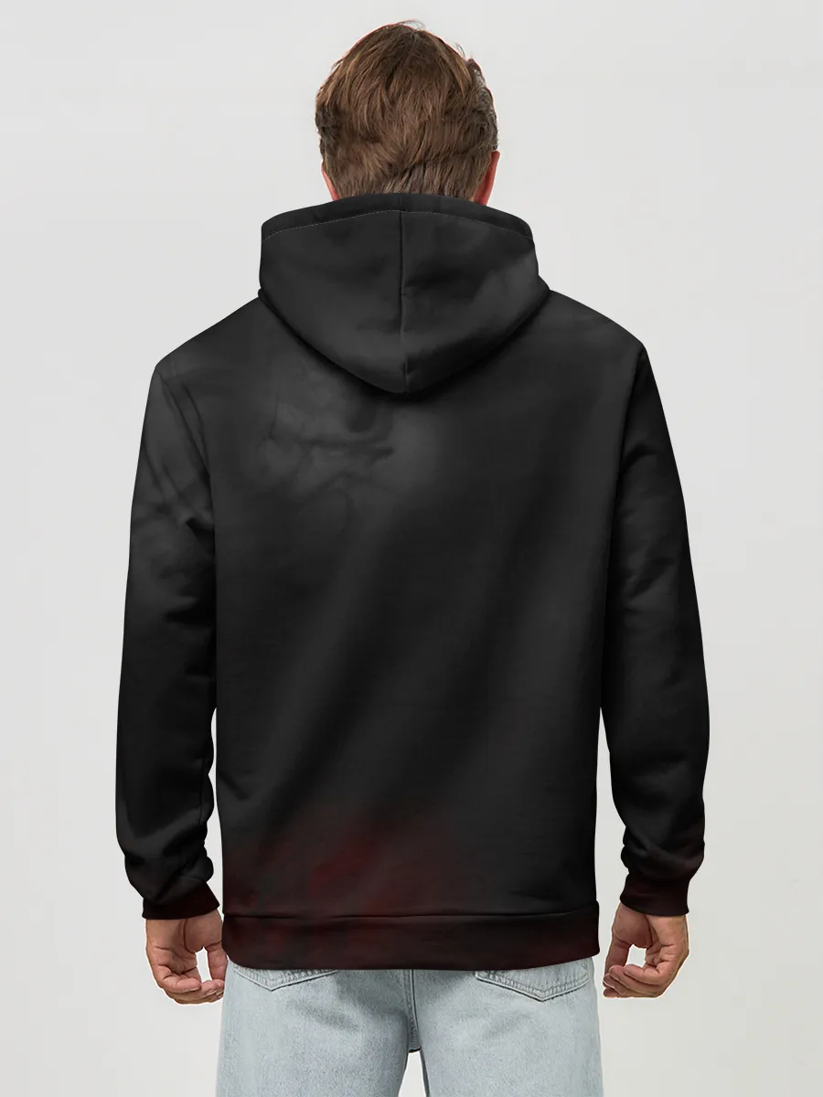 Худи мужской база хлопок / БЕЗДОМНЫЙ БОГ. Темная тема