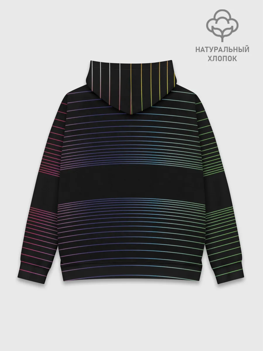 Худи мужской база хлопок / Полоски