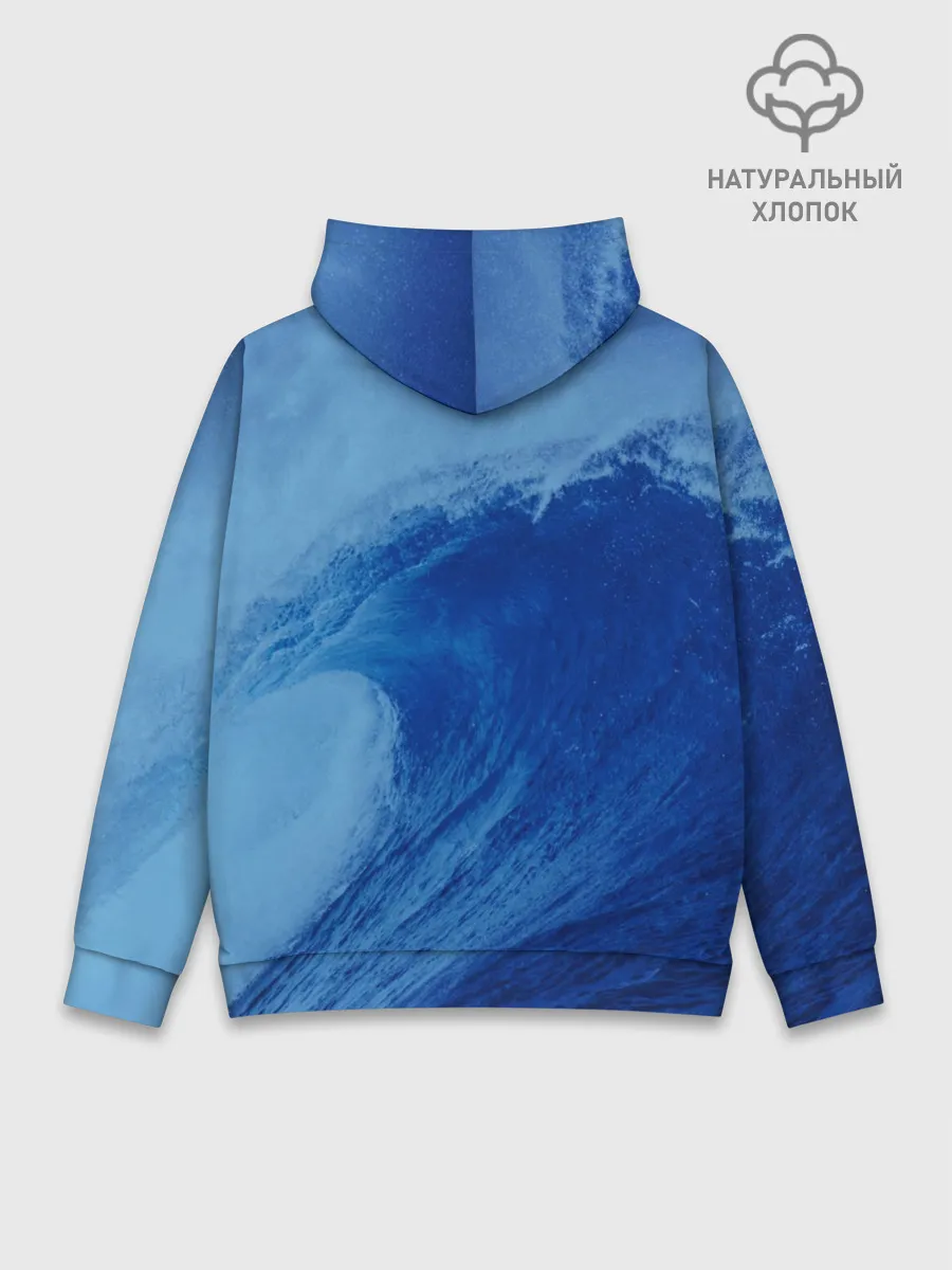 Худи мужской база хлопок / Вода: водород. Парные футболки