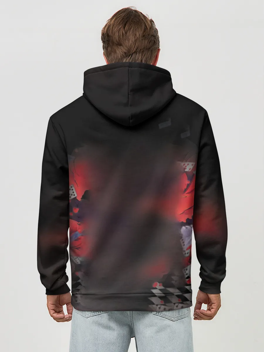 Худи мужской база хлопок / Kakegurui шахматная доска