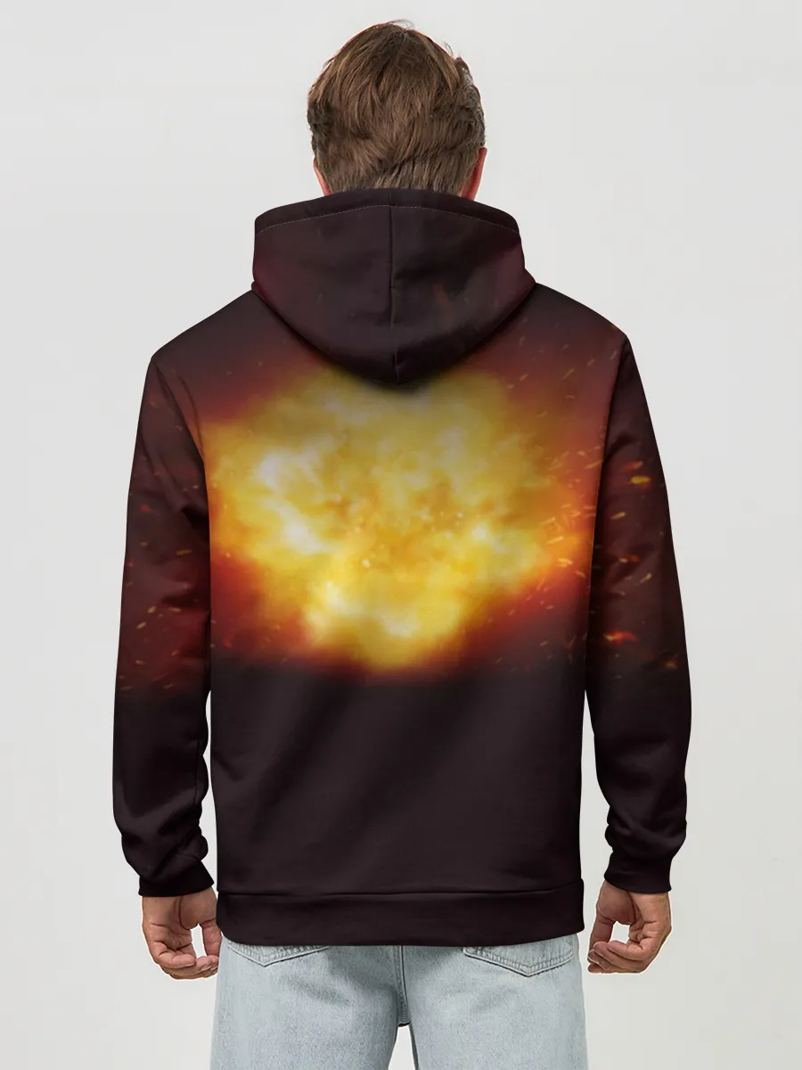 Худи мужской база хлопок / Демон-Всадник