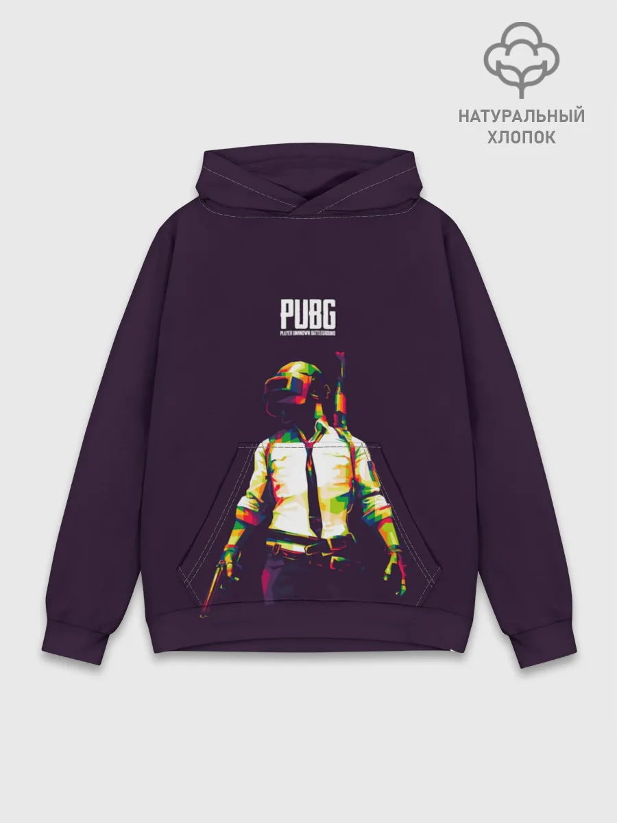 Худи мужской база хлопок / PUBG. Lowpoly