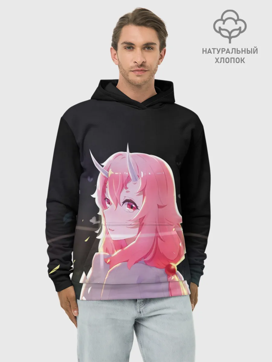 Худи мужской база хлопок / Аниме Слизь