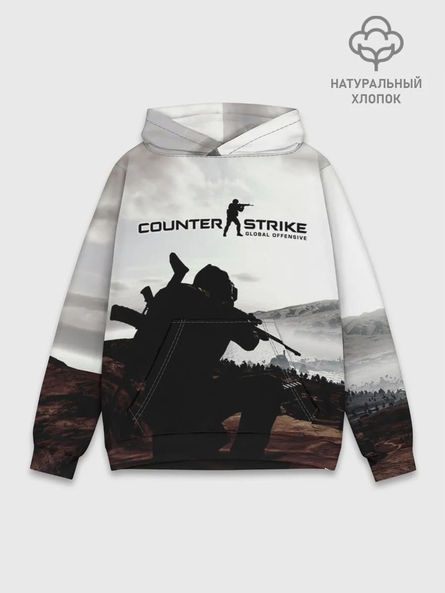 Худи мужской база хлопок / CS:GO