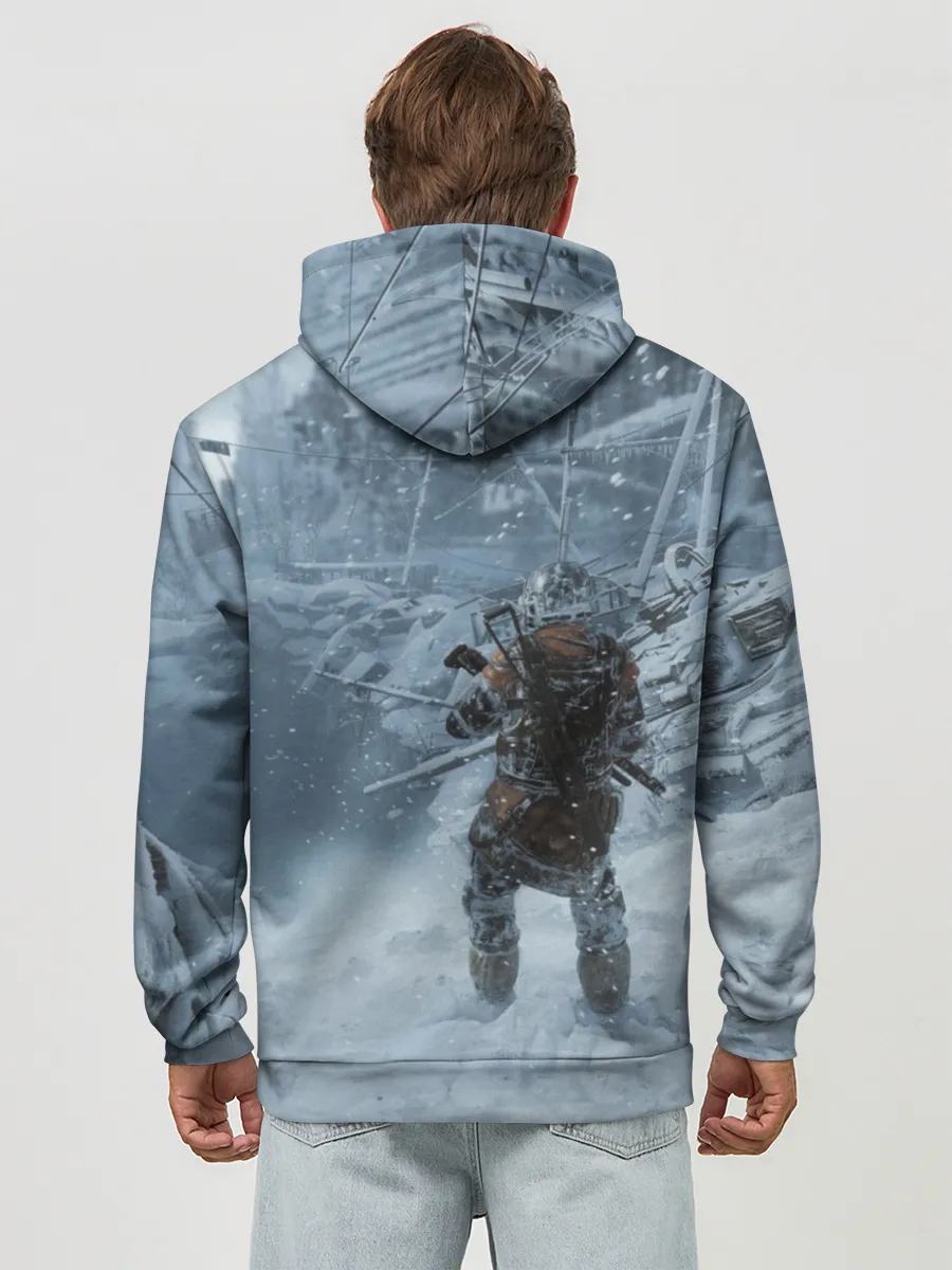 Худи мужской база хлопок / Метро Исход