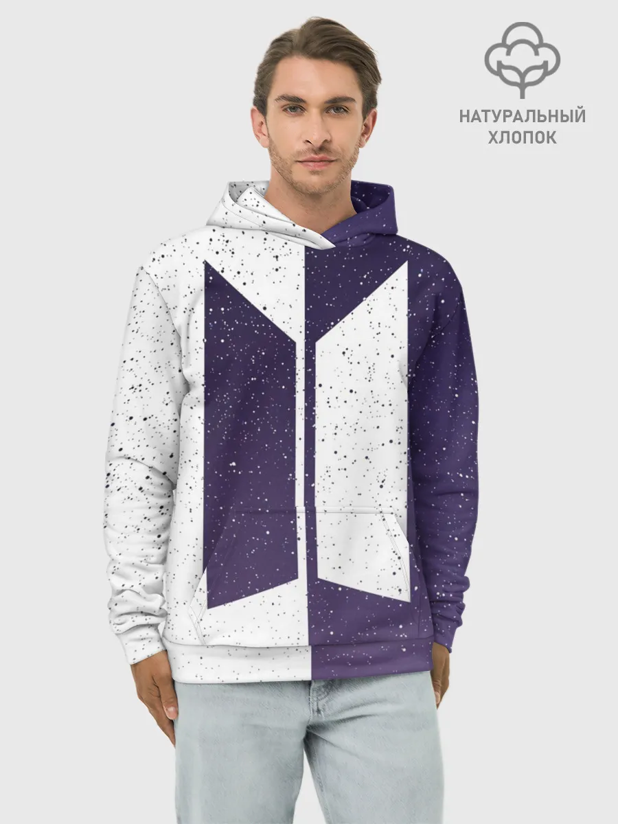 Худи мужской база хлопок / BTS STARS