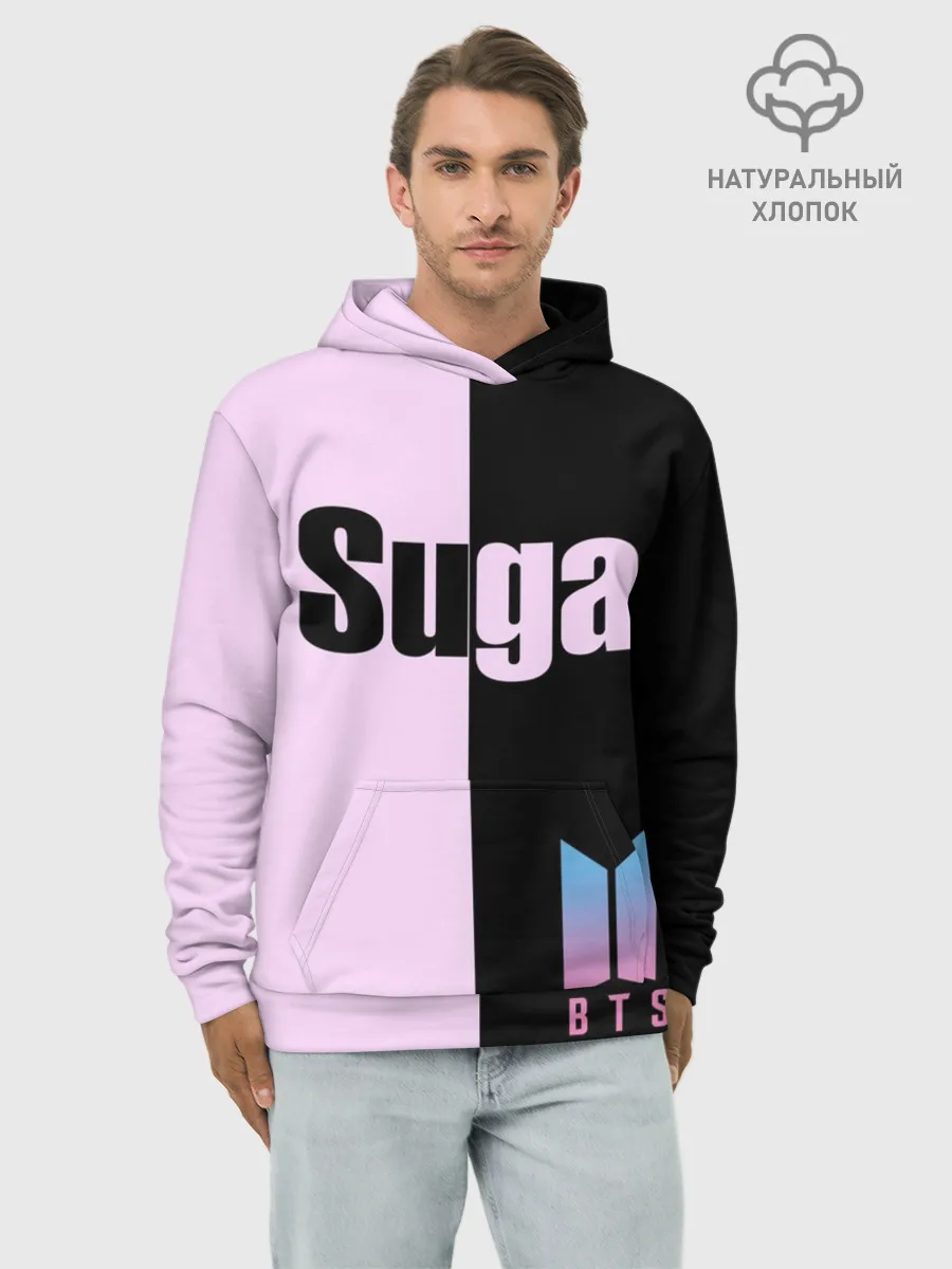 Худи мужской база хлопок / BTS Suga