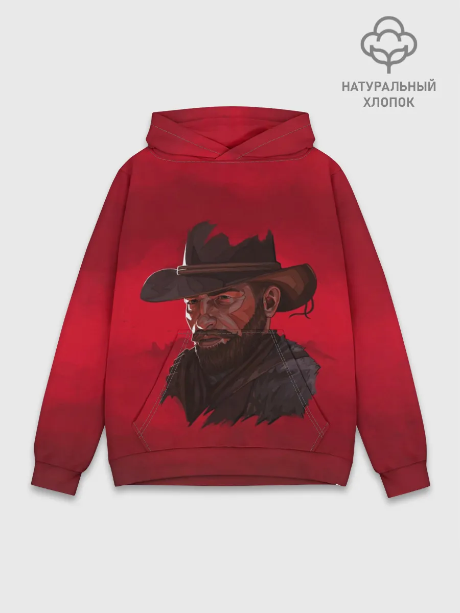 Худи мужской база хлопок / Red Dead Redemption
