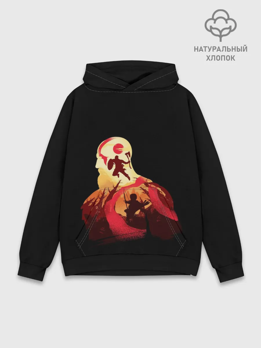 Худи мужской база хлопок / God of War