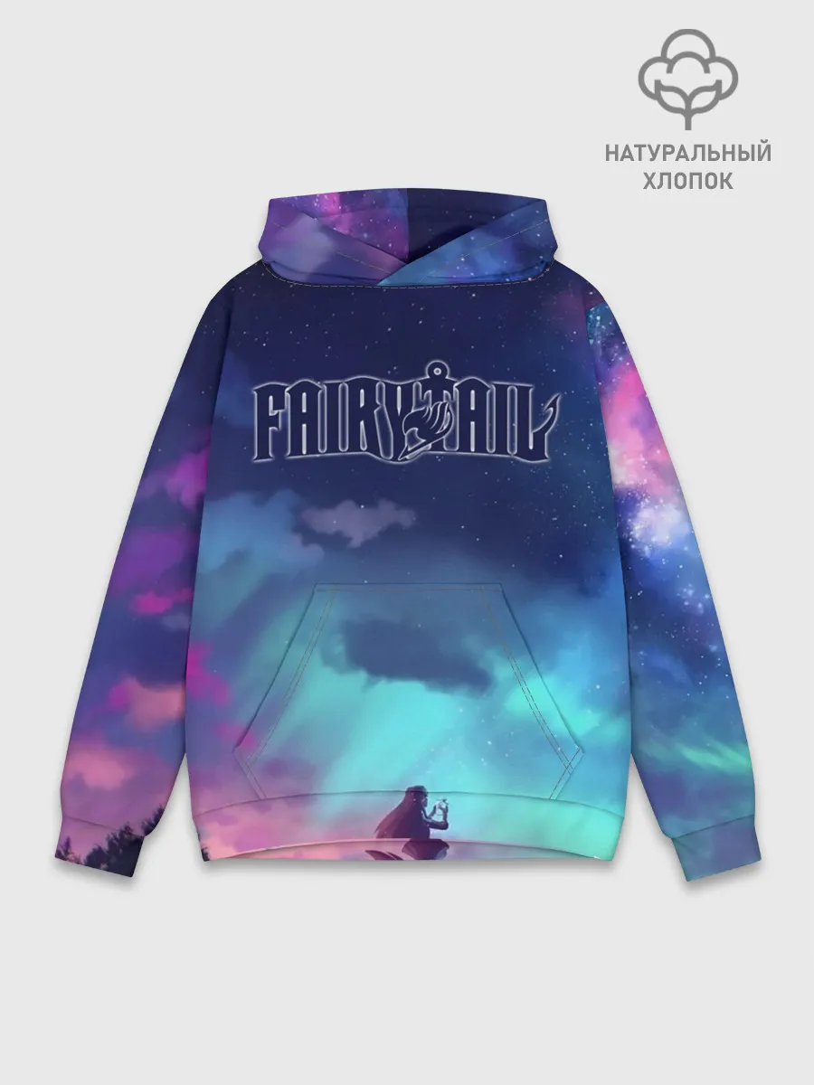 Худи мужской база хлопок / Фейри Тейл рассвет