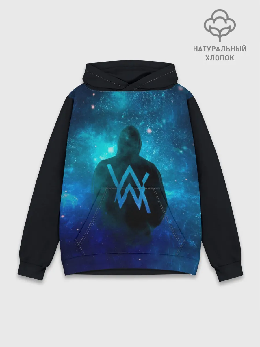Худи мужской база хлопок / Alan Walker