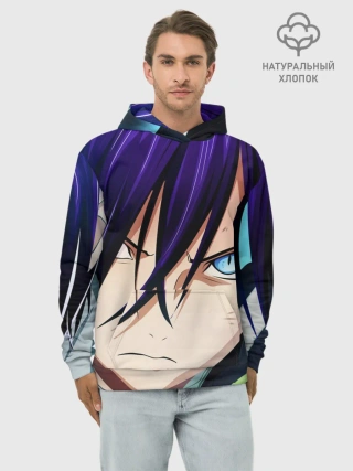Худи мужской база хлопок / Yato from Noragami