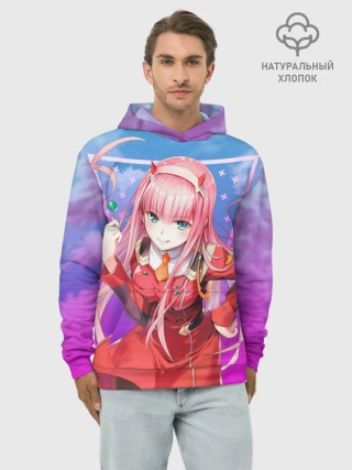 Худи мужской база хлопок / Darling in the Franxx