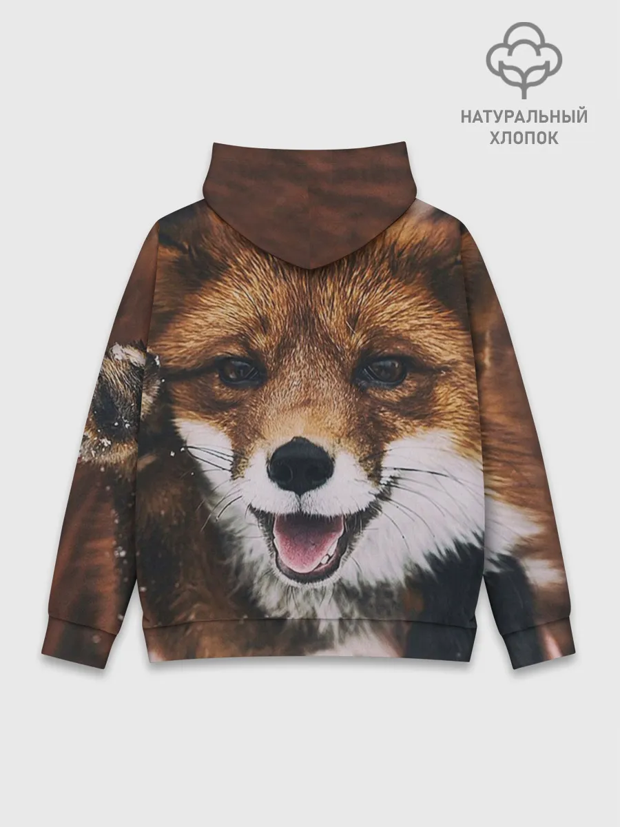 Худи мужской база хлопок / Лисичка