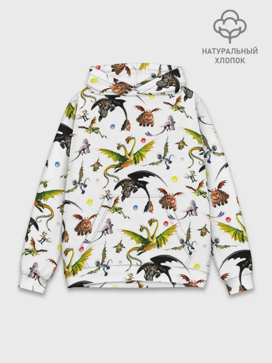 Худи мужской база хлопок / Как приручить дракона