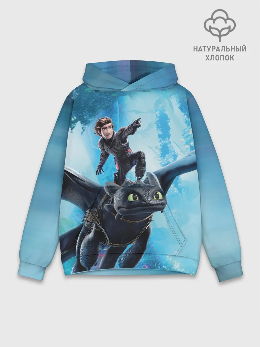 Худи мужской база хлопок / Как приручить дракона