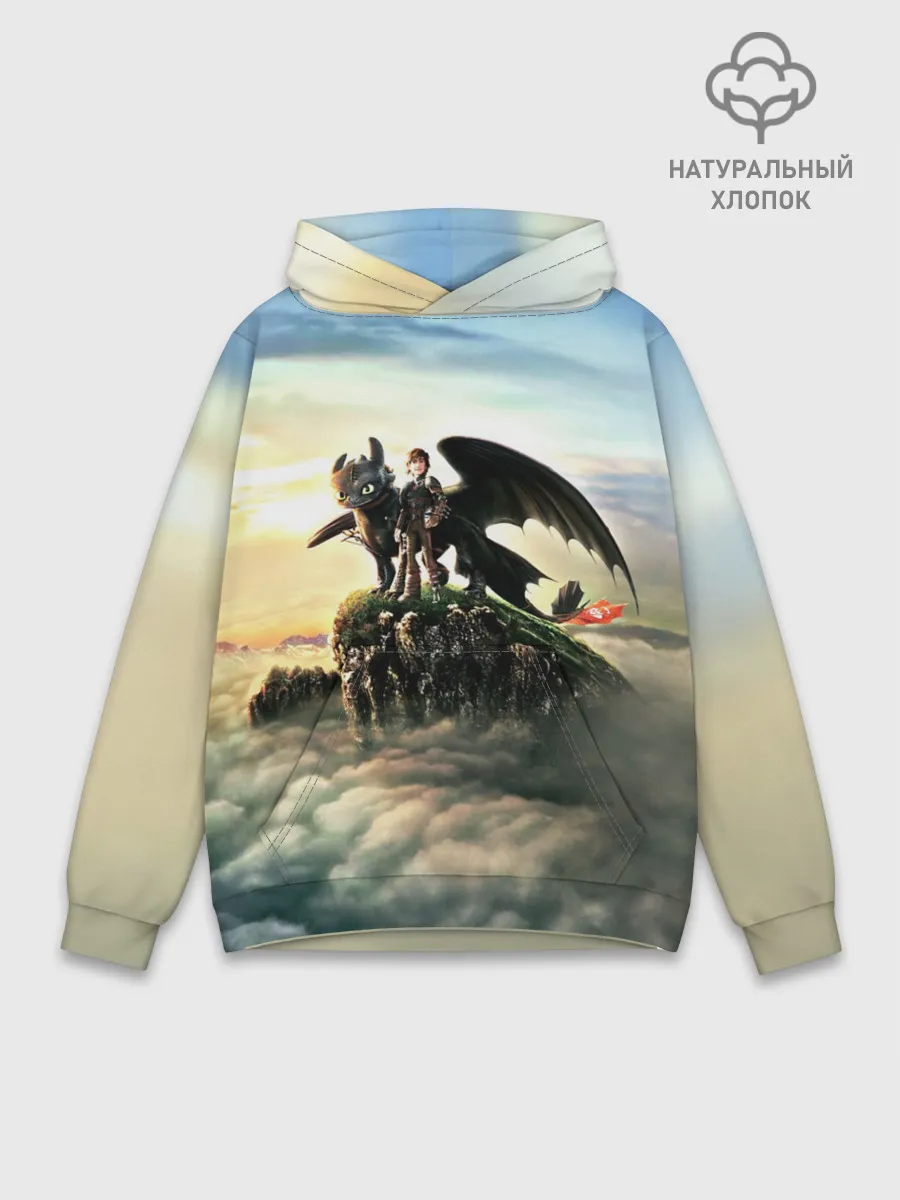 Худи мужской база хлопок / Как приручить дракона