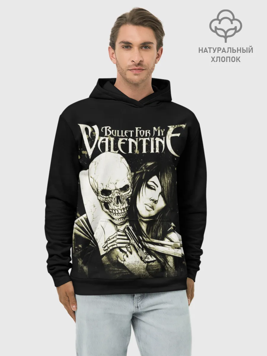 Худи мужской база хлопок / Bullet For My Valentine