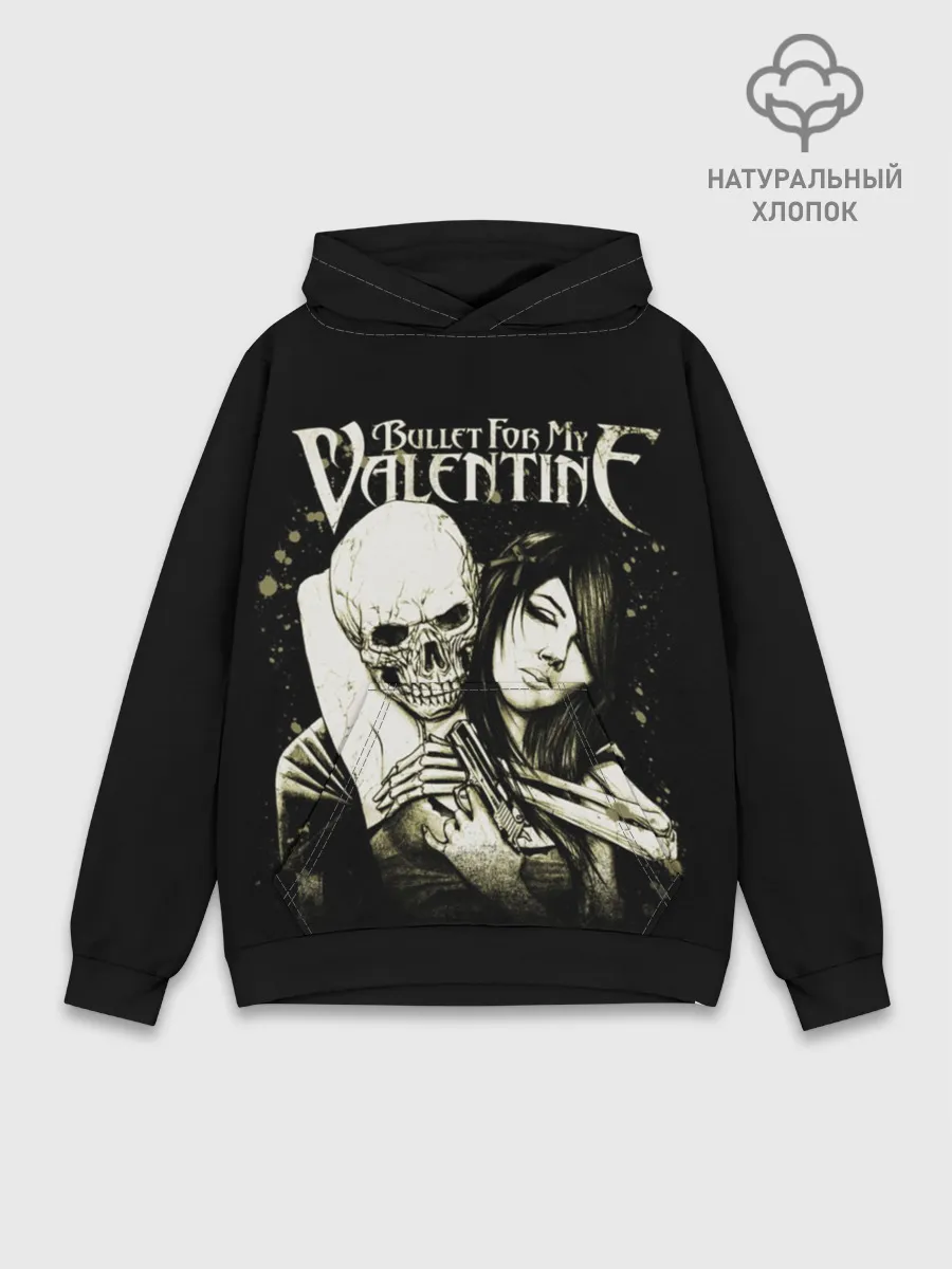 Худи мужской база хлопок / Bullet For My Valentine